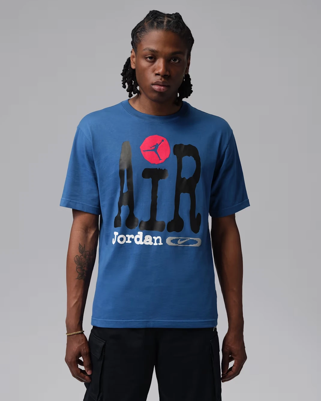 Jordan Big Air graphic t-shirt in a True Blue colorway