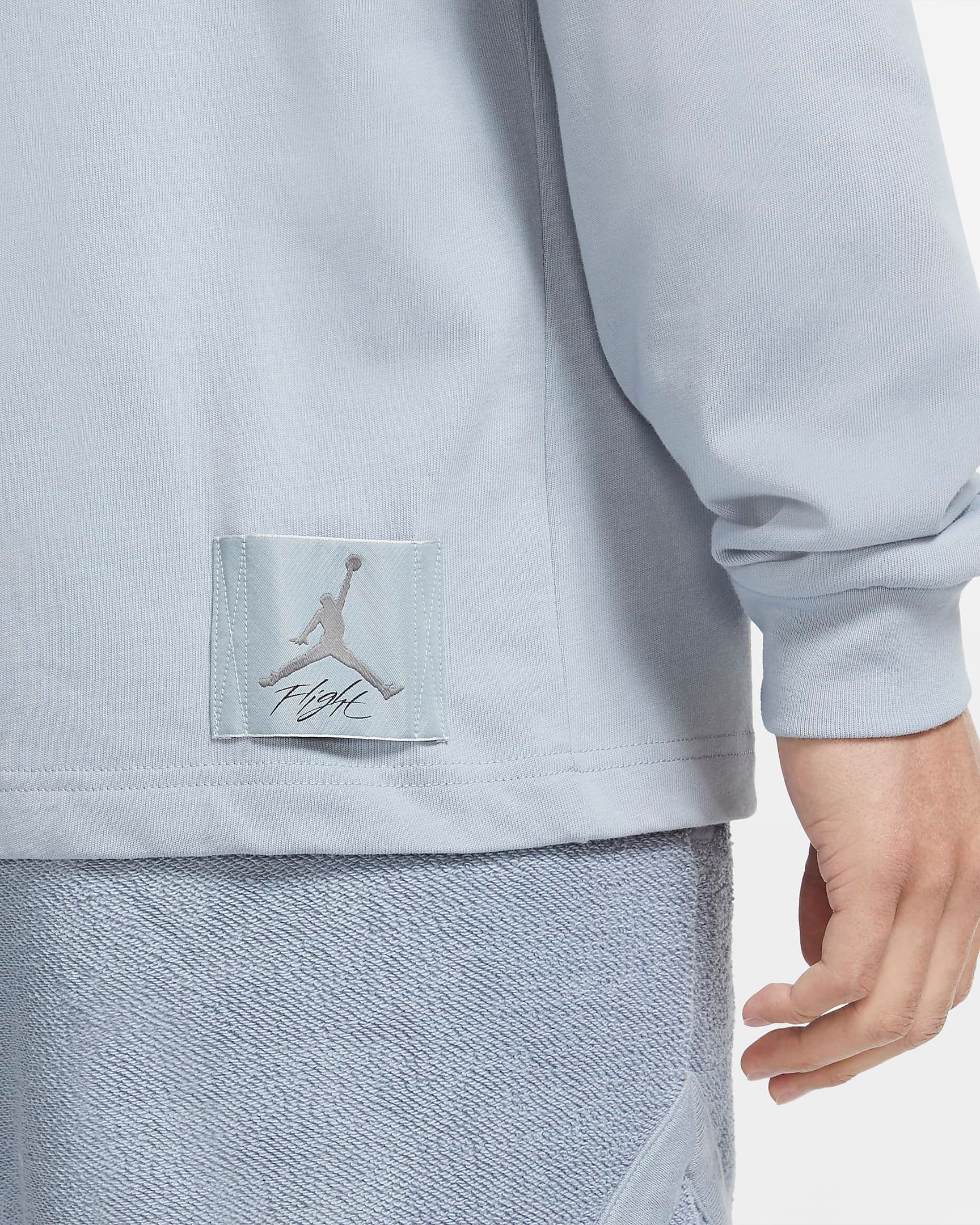 jordan-flight-long-sleeve-shirt-obsidian-mist-2