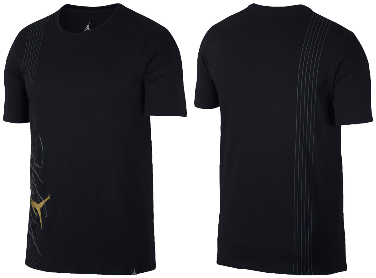 Jordan Black and Gold Flight Clothing | SportFits.com