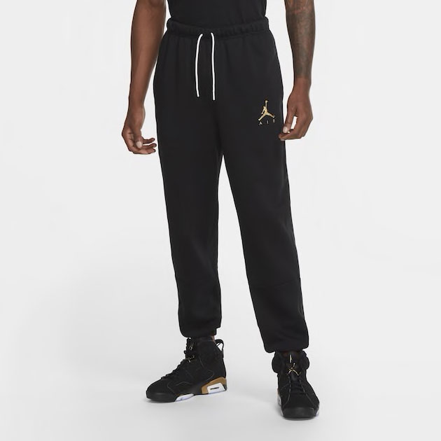 jordan-jumpman-air-fleece-pants-black-gold