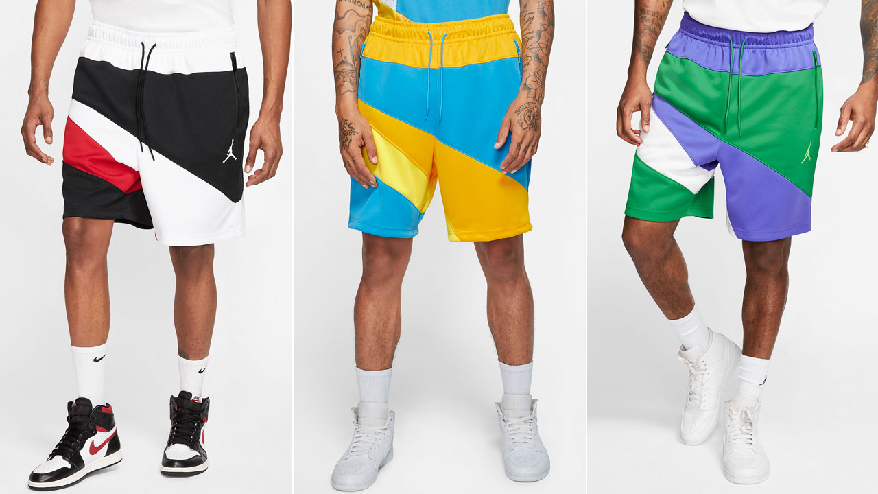 Jordan Men Jumpman Classics Shorts (Equator Blue / Amarillo / Equator Blue)