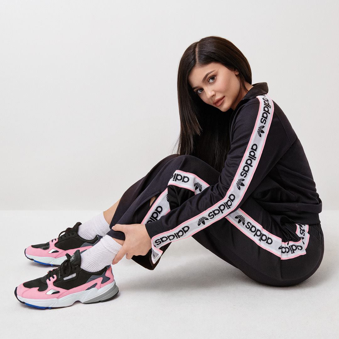 kylie-jenner-adidas-falcon-shoe-clothing-match