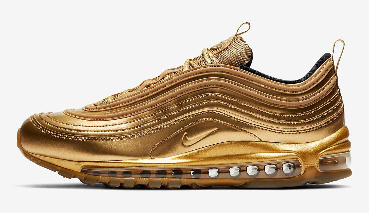 nike air metallic gold