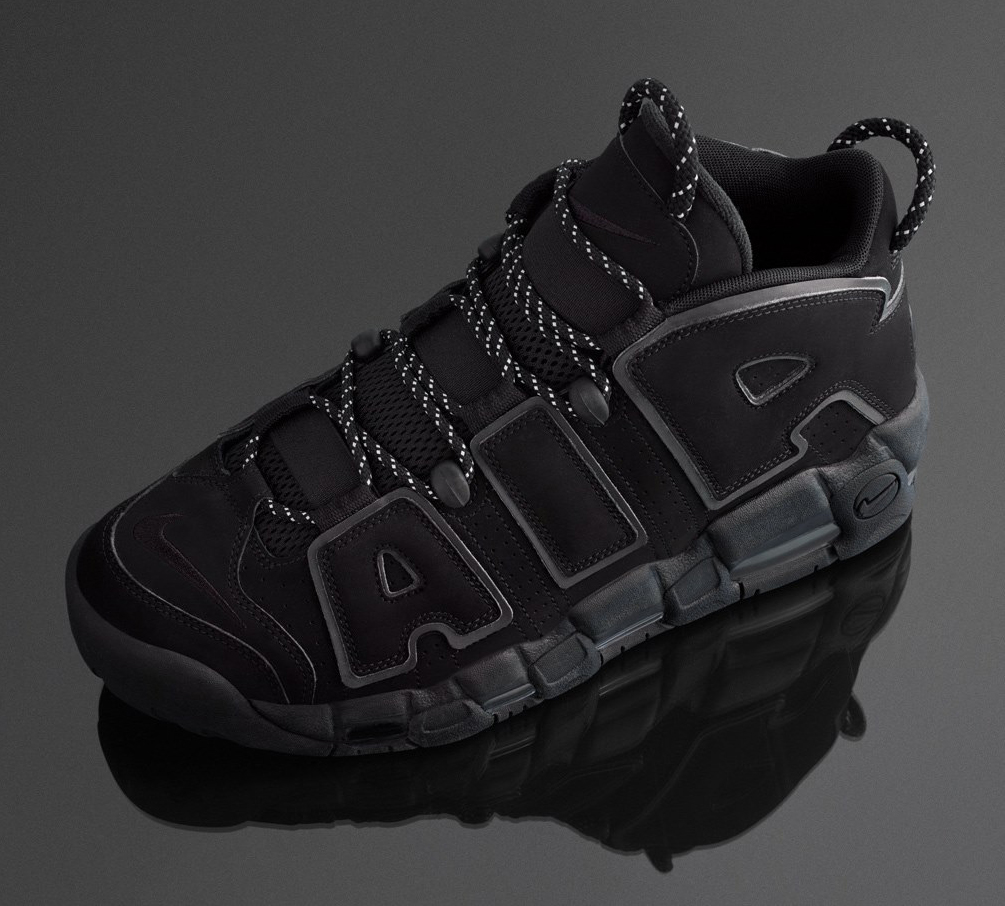 Nike Air More Uptempo Triple Black Incognito | SportFits.com