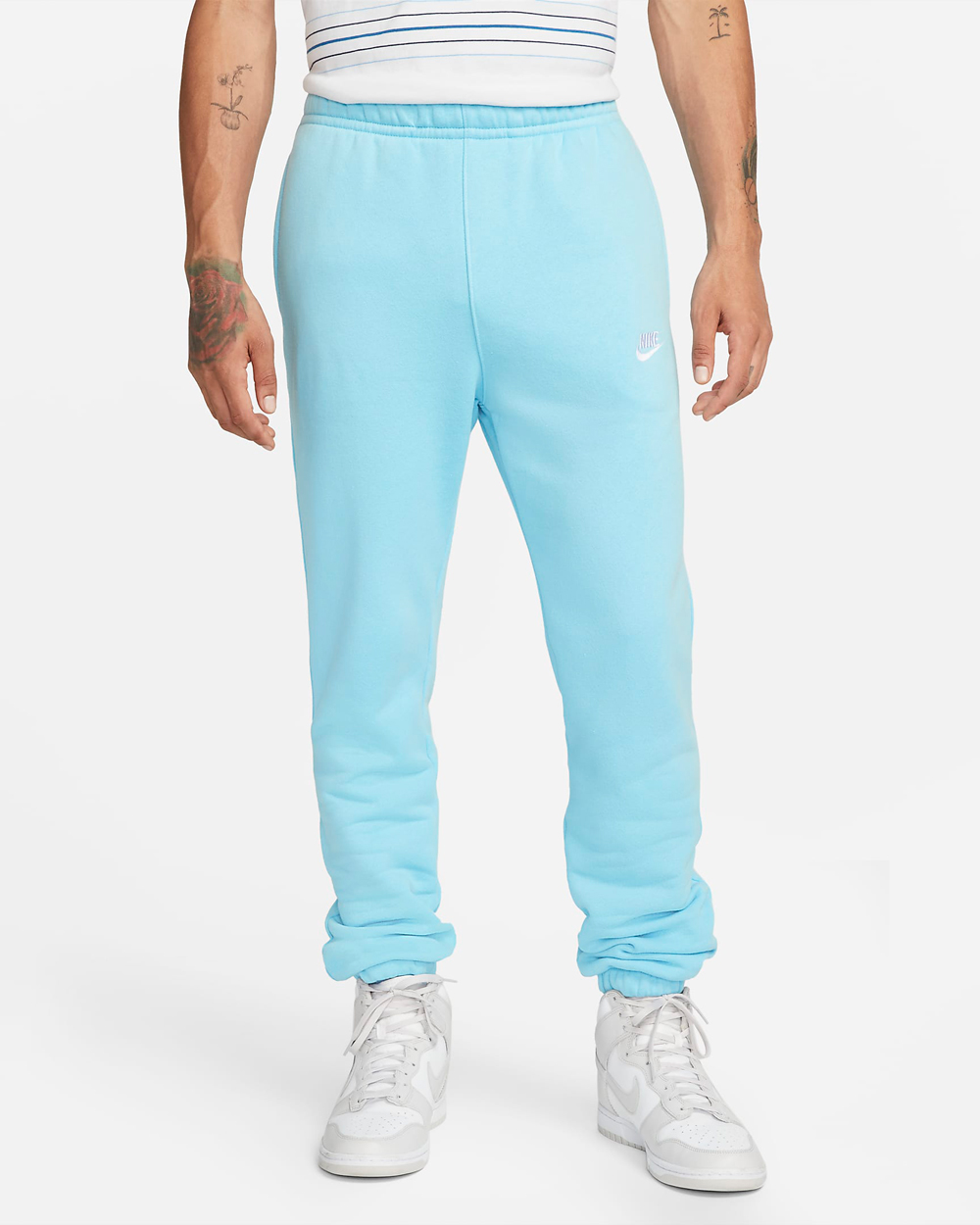 nike club fleece psychic blue