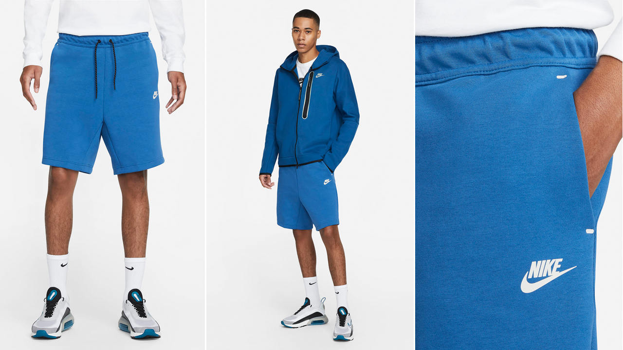 nike-dark-marina-blue-tech-fleece-shorts
