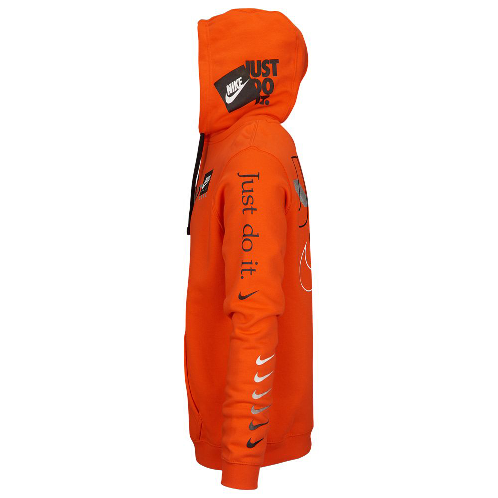 nike jdi club pullover hoodie orange