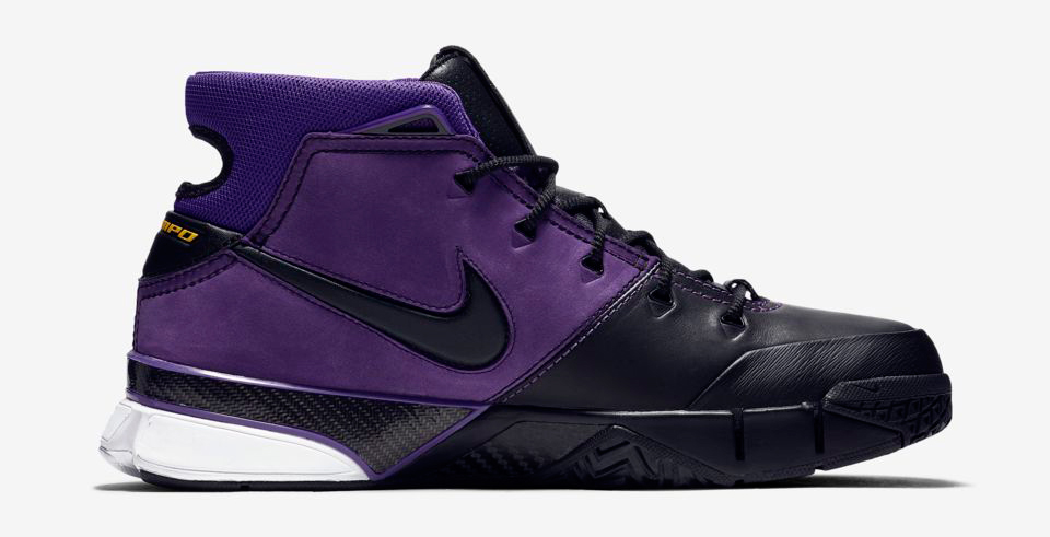 kobe 1 protro purple reign on feet