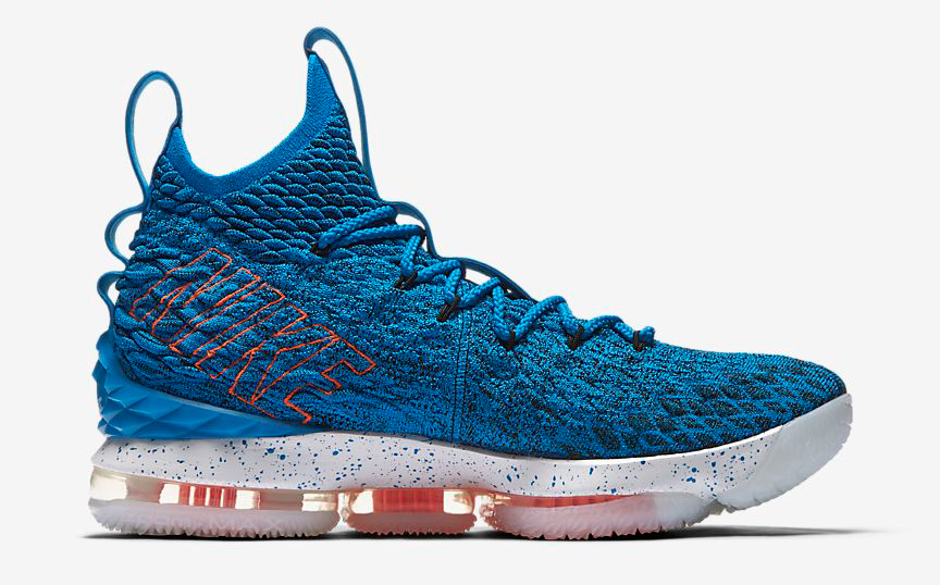 lebron 15 blue orange