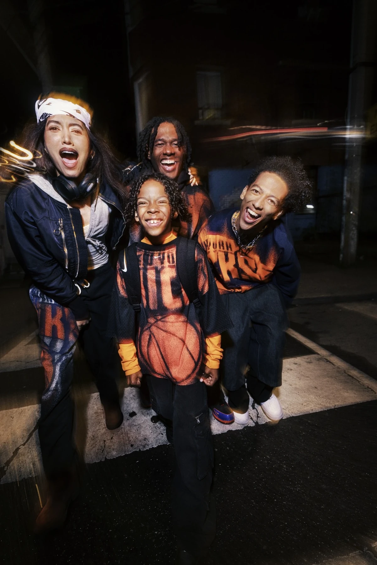 New York Knicks navy and orange Nike NBA Standard Issue apparel collection