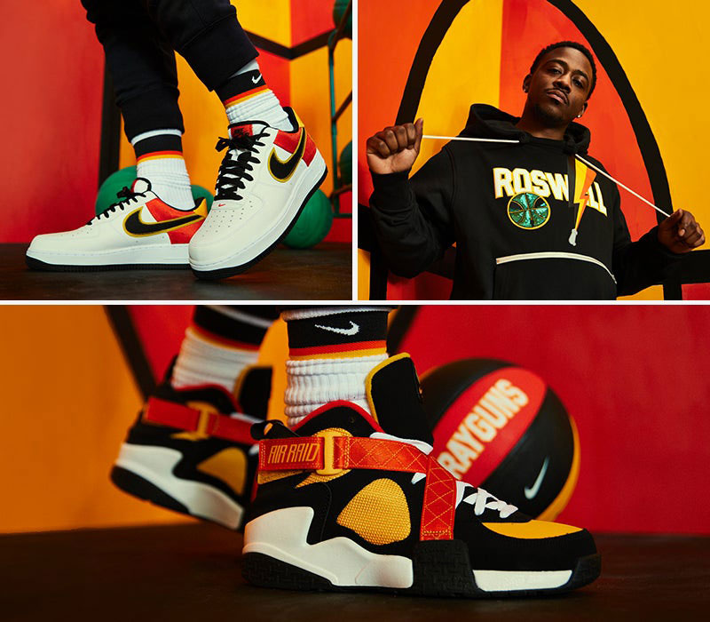 IMPRESSIVE Retro Nike Basketball Sneakers! Nike Air Raid Raygun ON FEET! 