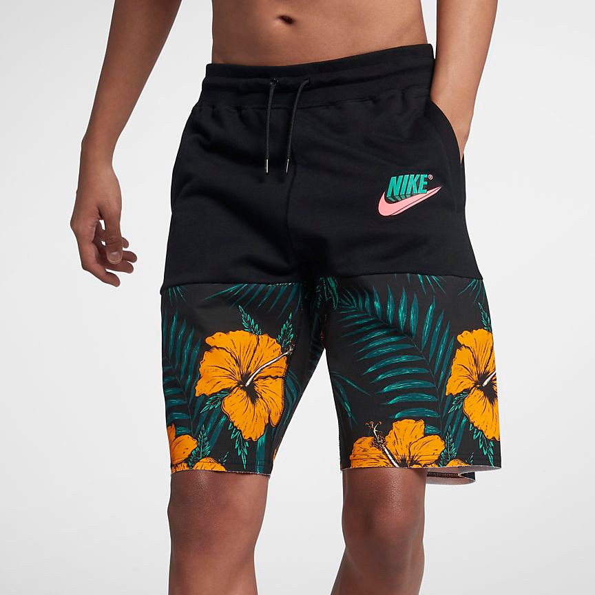 nike-south-beach-shorts-black-orange-1