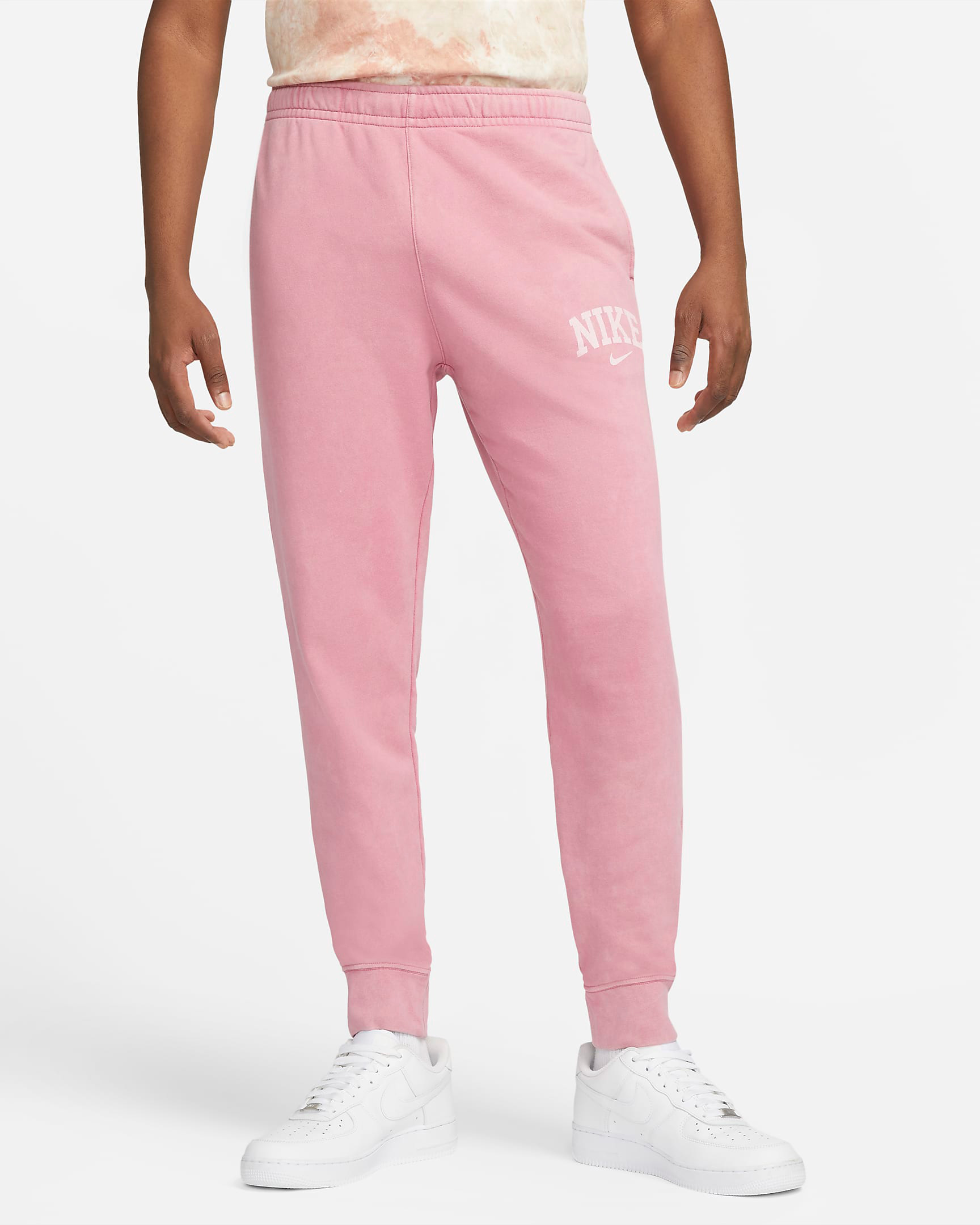 Nike Sportswear Arch Shirt Pants Apparel in Desert Berry