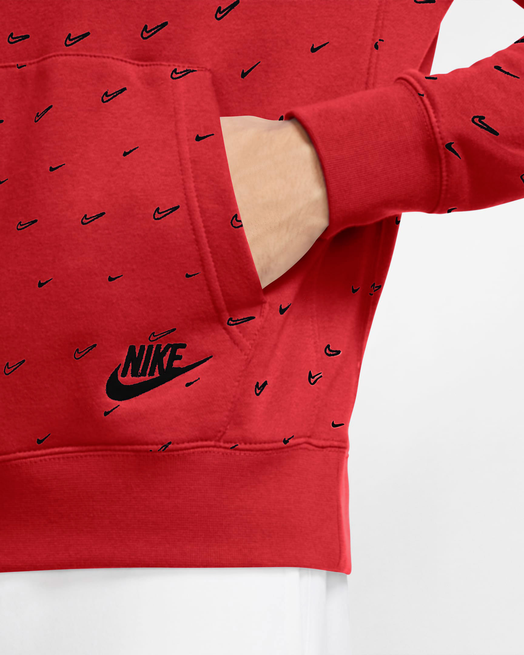 nike-sportswear-club-fleece-printed-swoosh-hoodie-red-1
