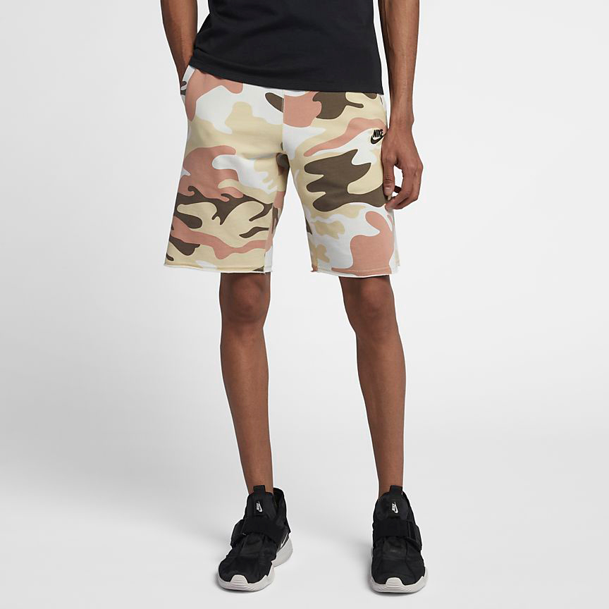 camo nike woven shorts