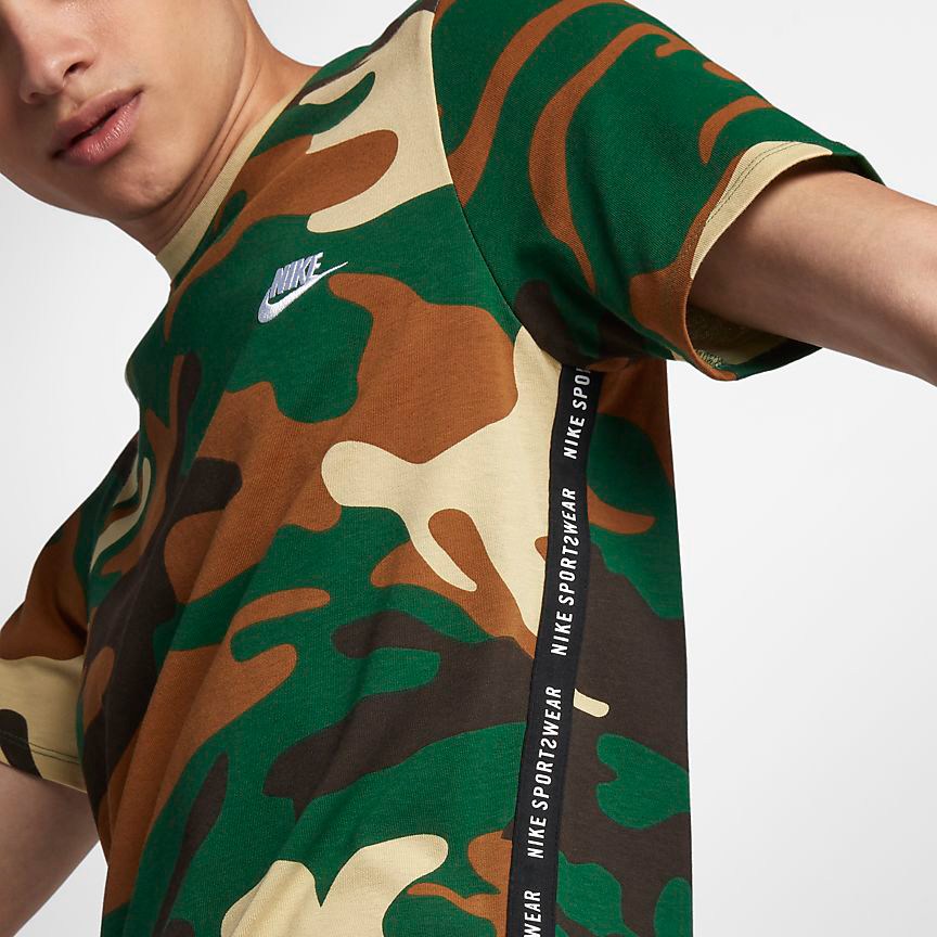 nike black camo shirt