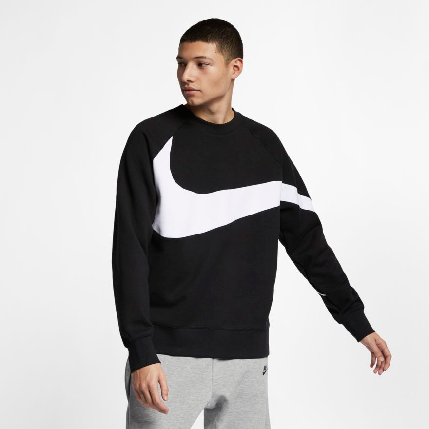nike big swoosh crew sweat