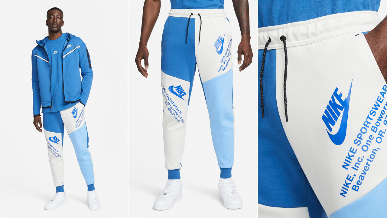 Nike Tech Fleece Pants Dark Marina Blue University Blue