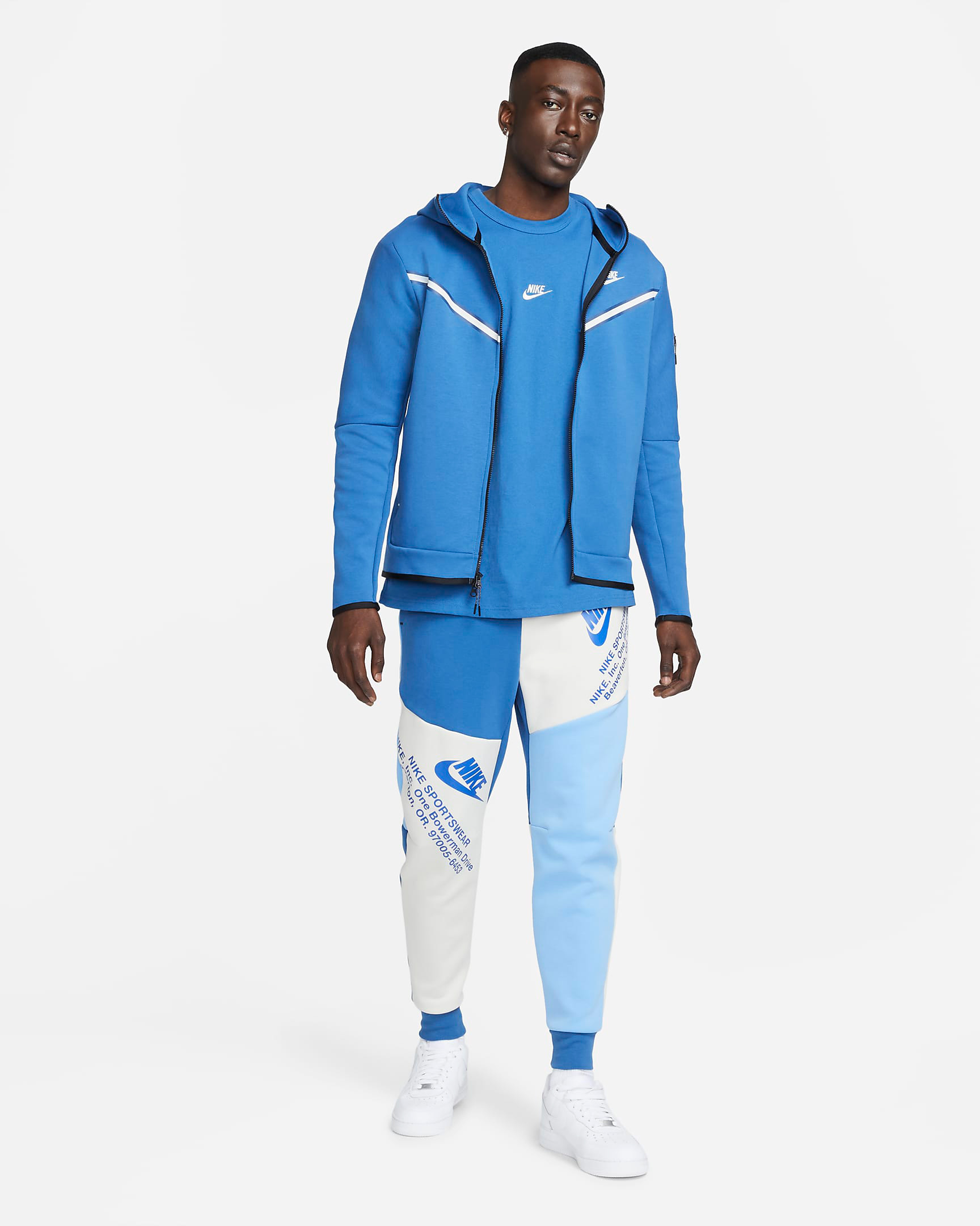 Nike Tech Fleece Hoodie In Dark Marina Blue, 42% OFF