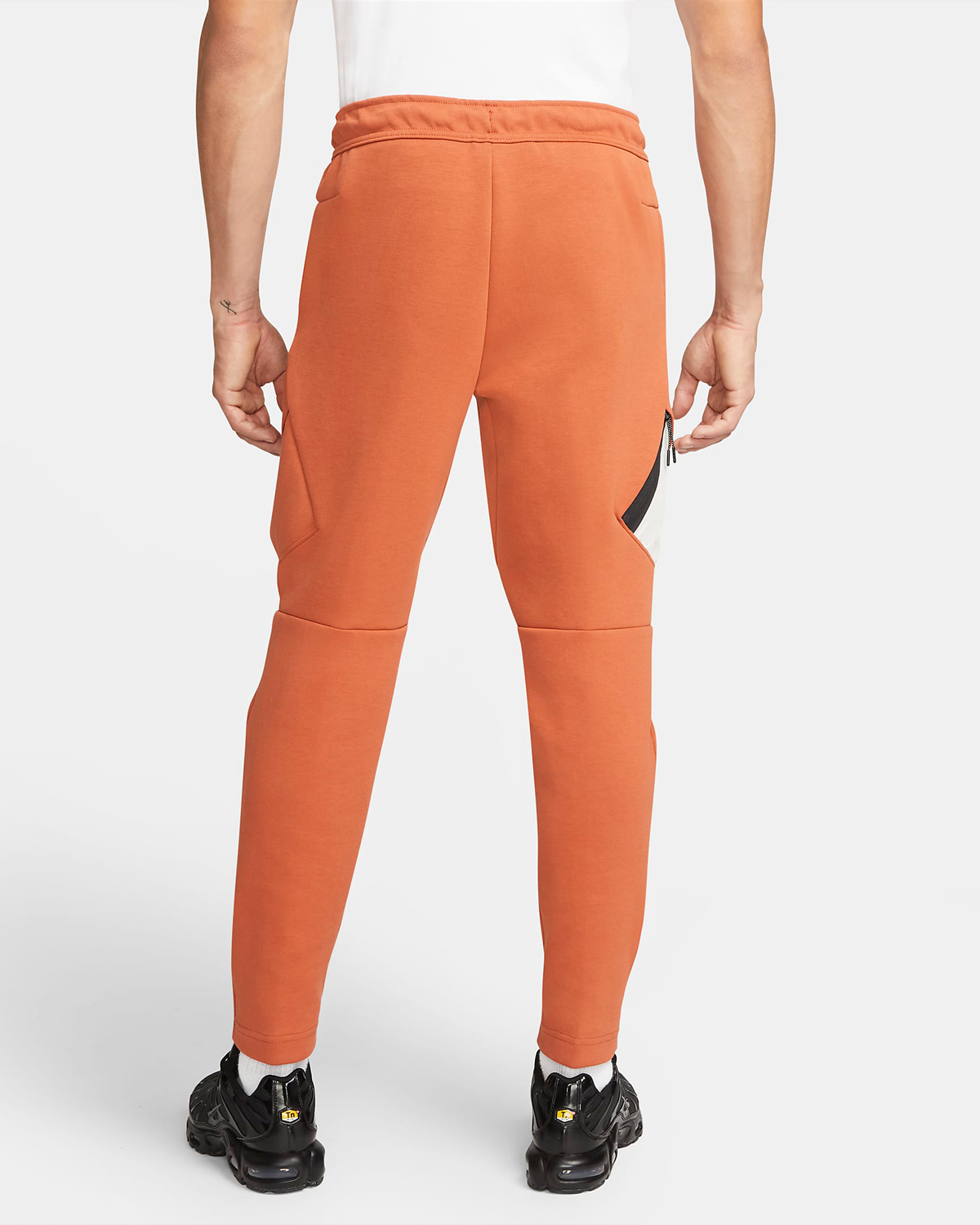 Nike tech fleece pants orange shop