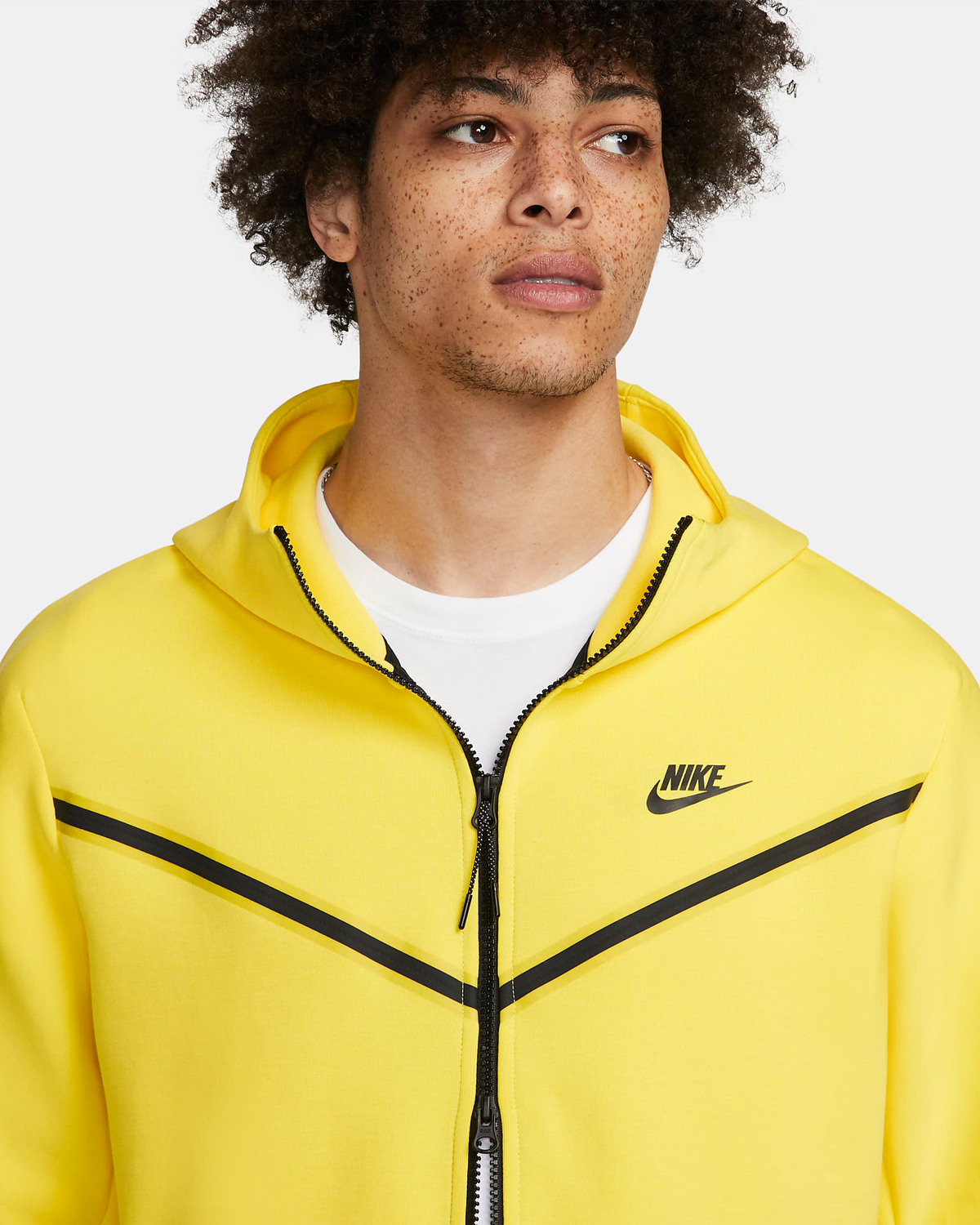 nike tech fleece yellow and black