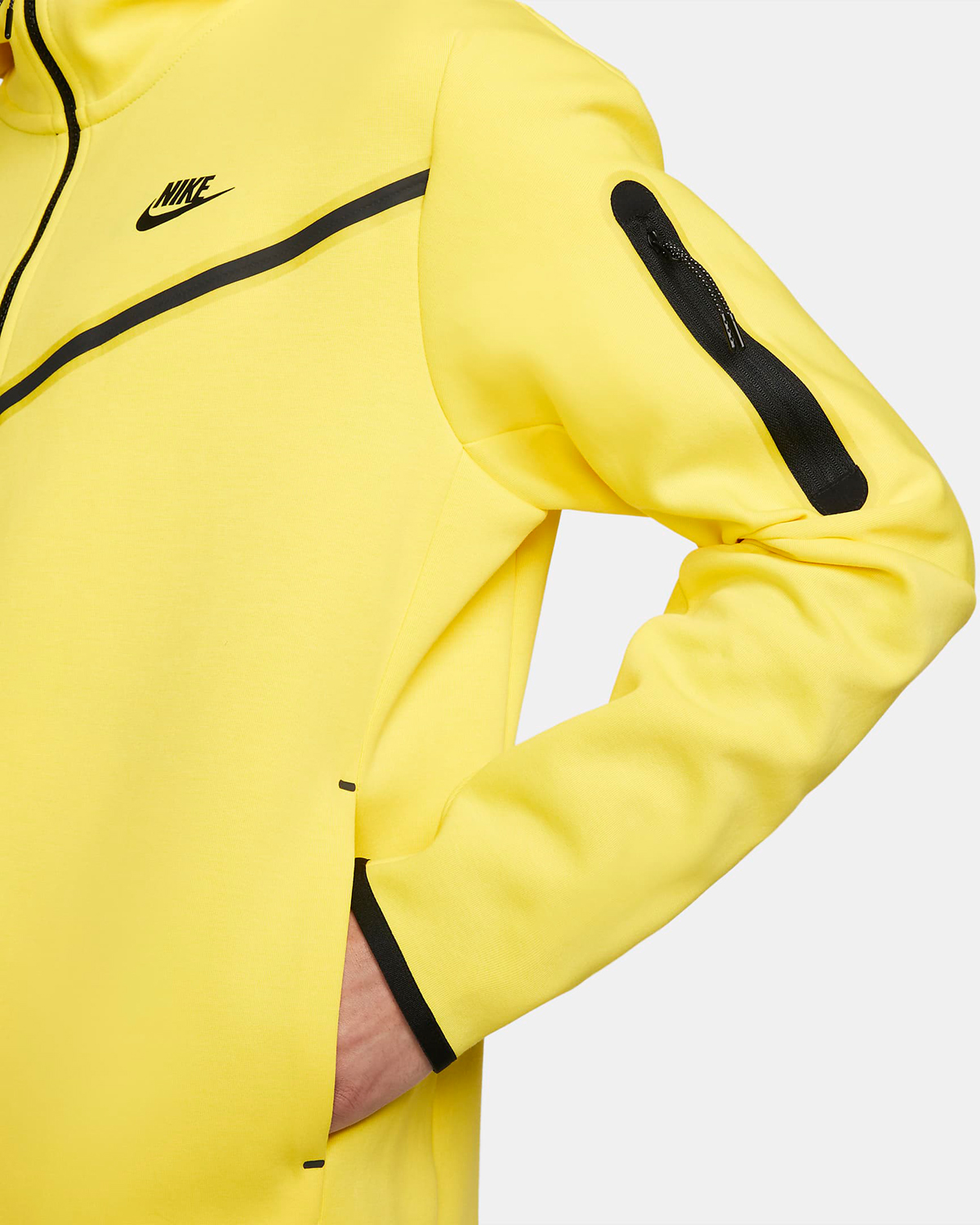 nike tech fleece yellow and black