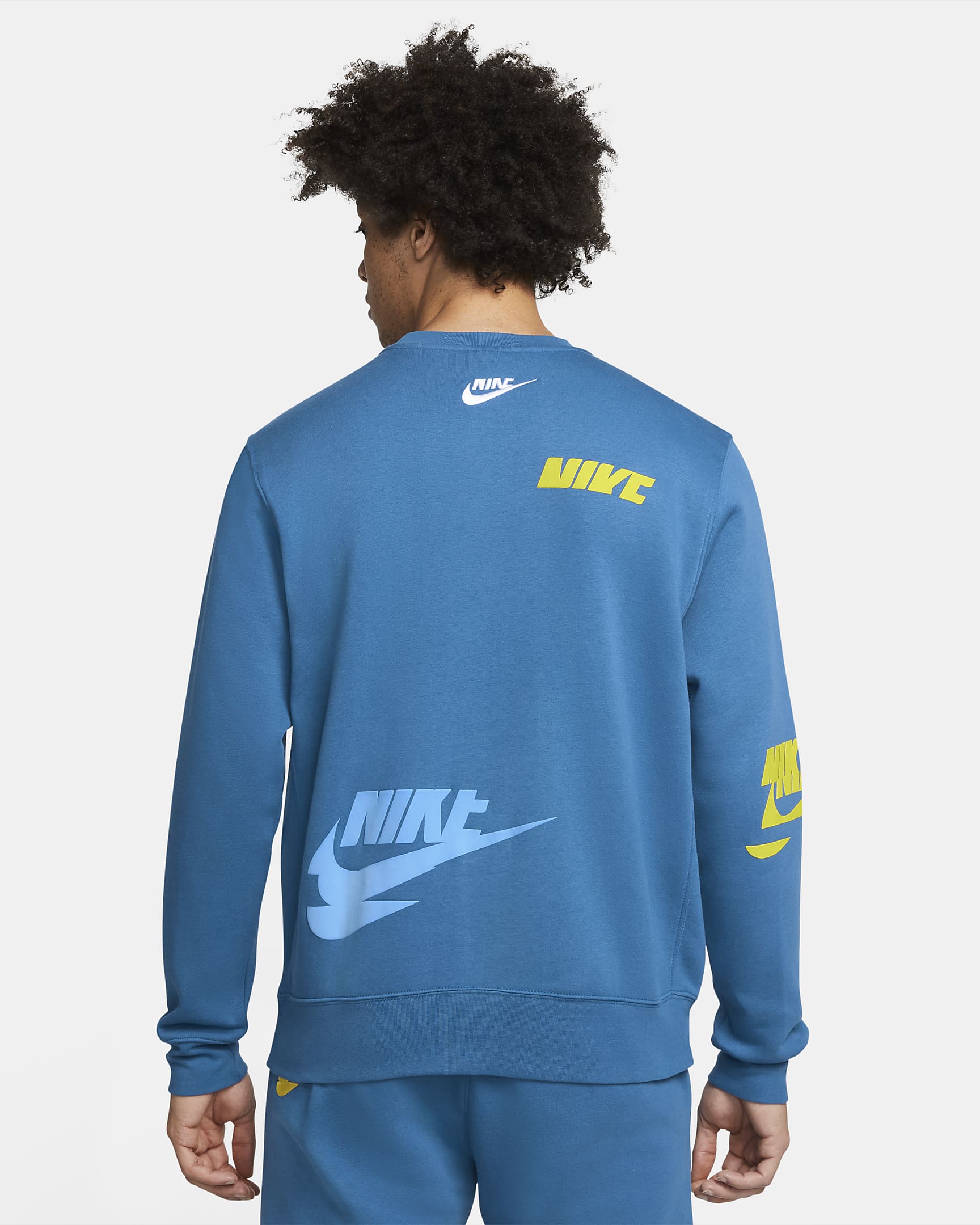 nike dark blue essentials crewneck sweatshirt
