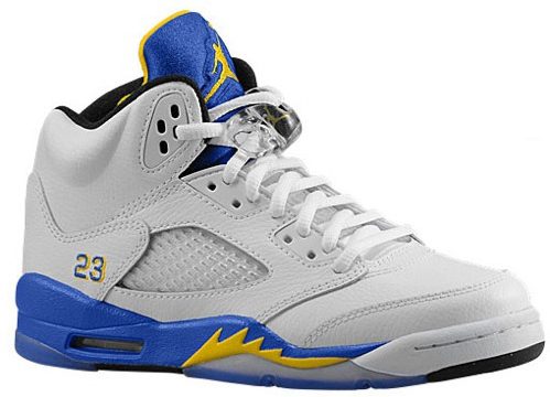 air jordan 5 blue and gold