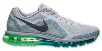 grey and green air max