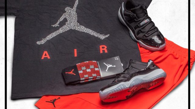 jordan 11 low infrared on feet