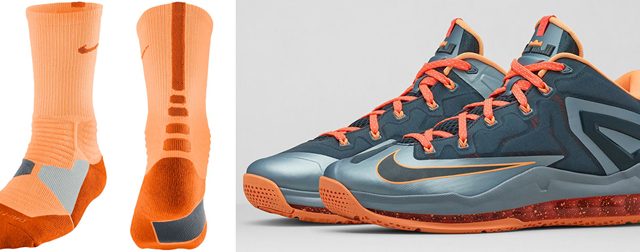 nike-lebron-11-low-lava-socks