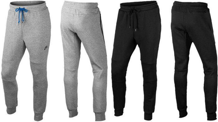 nike tech pants grey black