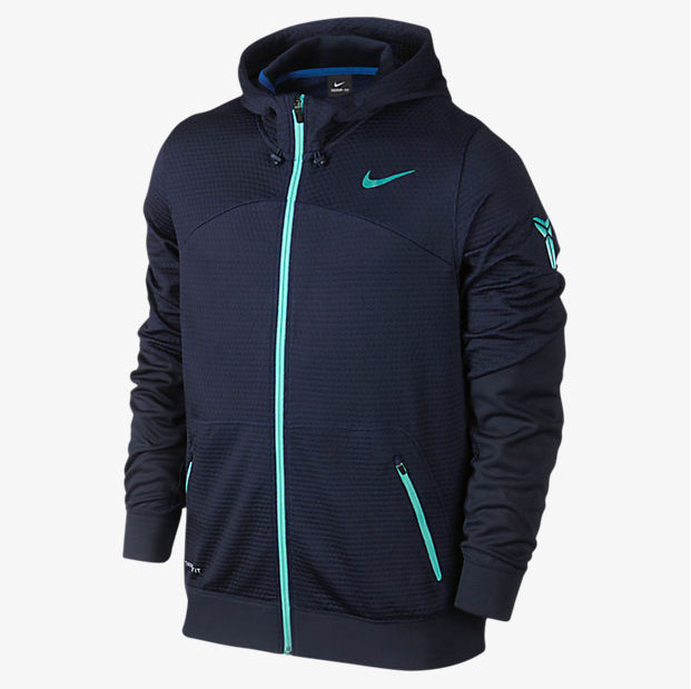 Nike Kobe Hero Premium Hoodie Obsidian Gym Blue Turquoise | SportFits.com