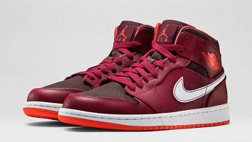 Air Jordan 1 Mid Burgundy/Dusty Pink - Nike | L'Original Namur - Sneakers Shop Belgium