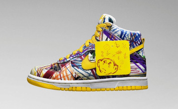 nike dunk high scribble