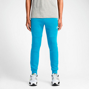 nike fleece pants blue