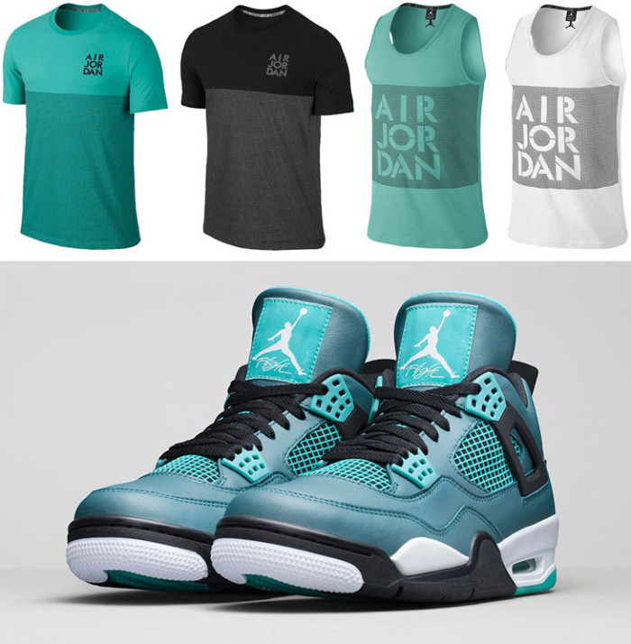 Air Jordan 4 Retro Teal Shirts | SportFits.com