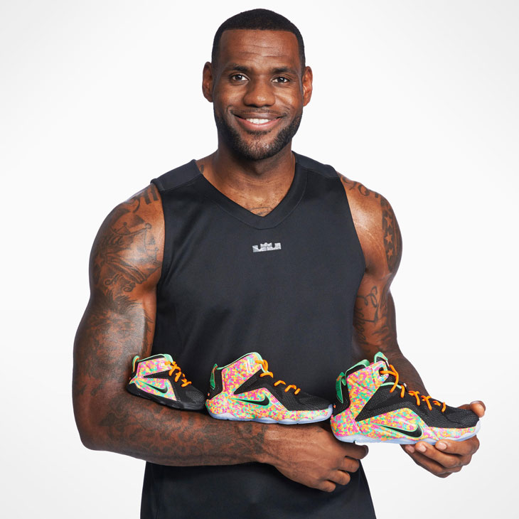 Nike LeBron 12 Cereal Fruity Pebble Collection | SportFits.com