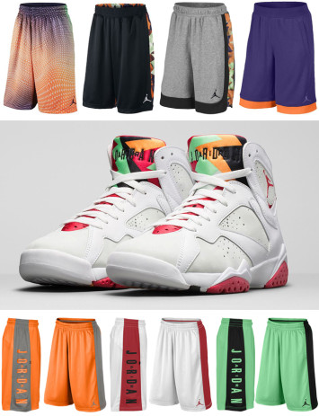 high top jordans with shorts