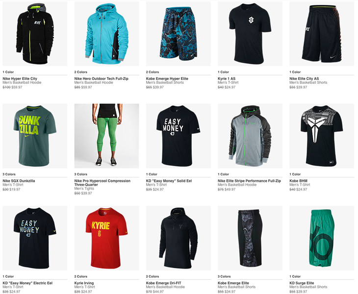 nike clearance sale clothes