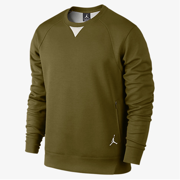 Jordan AJ Fleece Crew Sweatshirts | SportFits.com