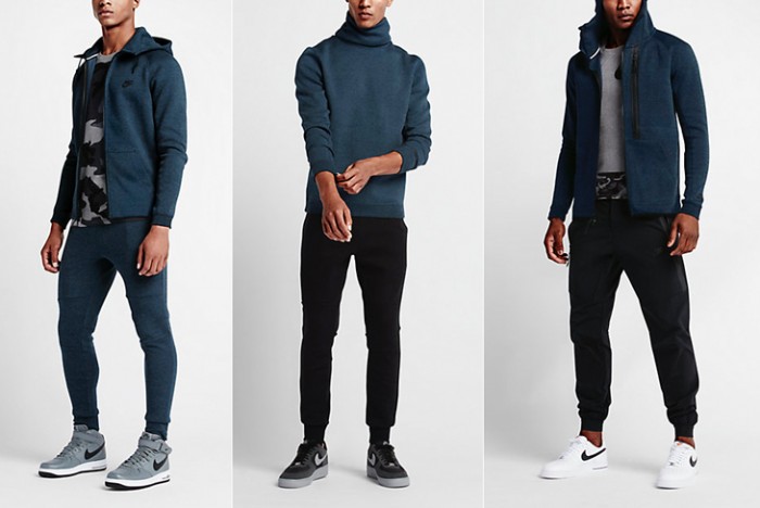 Nike Tech Fleece Squadron Blue Clothing | SportFits.com