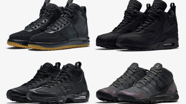 nike black sneaker boots