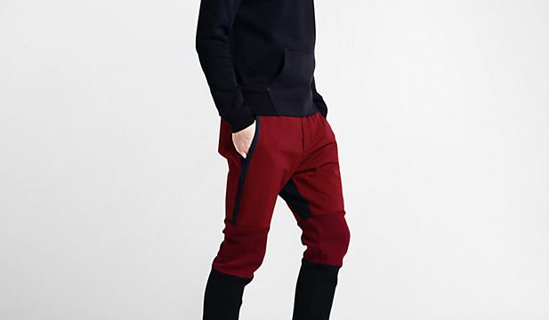 nike tech fleece red pants