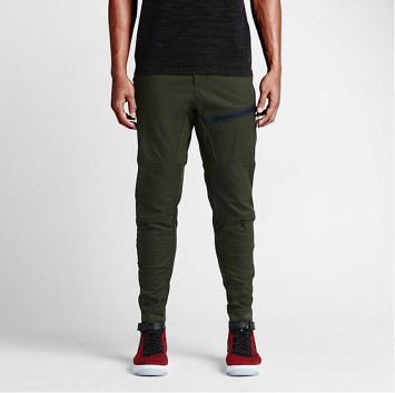 nike bonded pants green