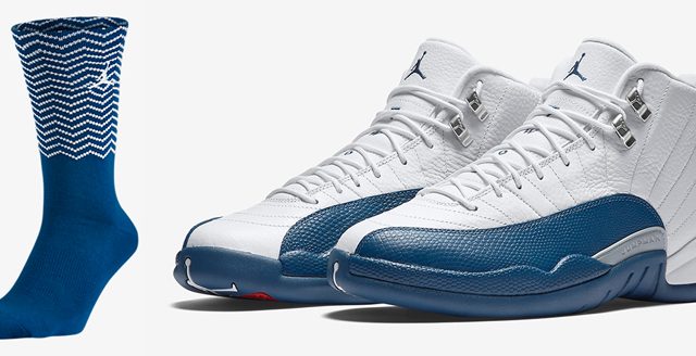 air-jordan-12-french-blue-socks
