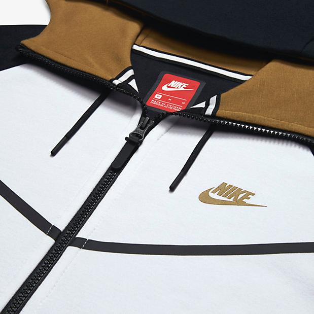 Nike Sportswear Tech Fleece Windrunner Black White Golden Beige ...