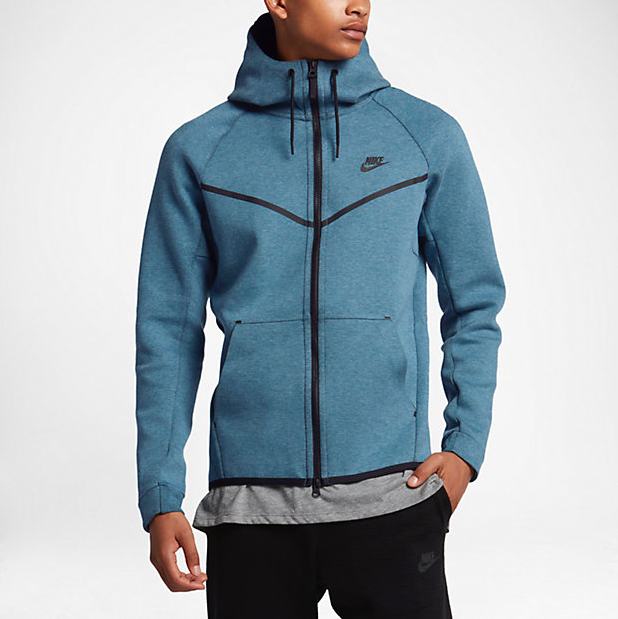 Nike Sportswear Tech Fleece Windrunner Hoodie Smokey Blue | SportFits.com