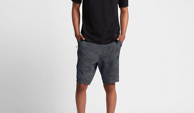 nike-sportswear-tech-fleece-printed-shorts-black-2
