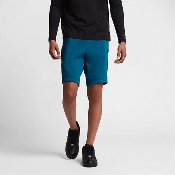 light blue nike fleece shorts